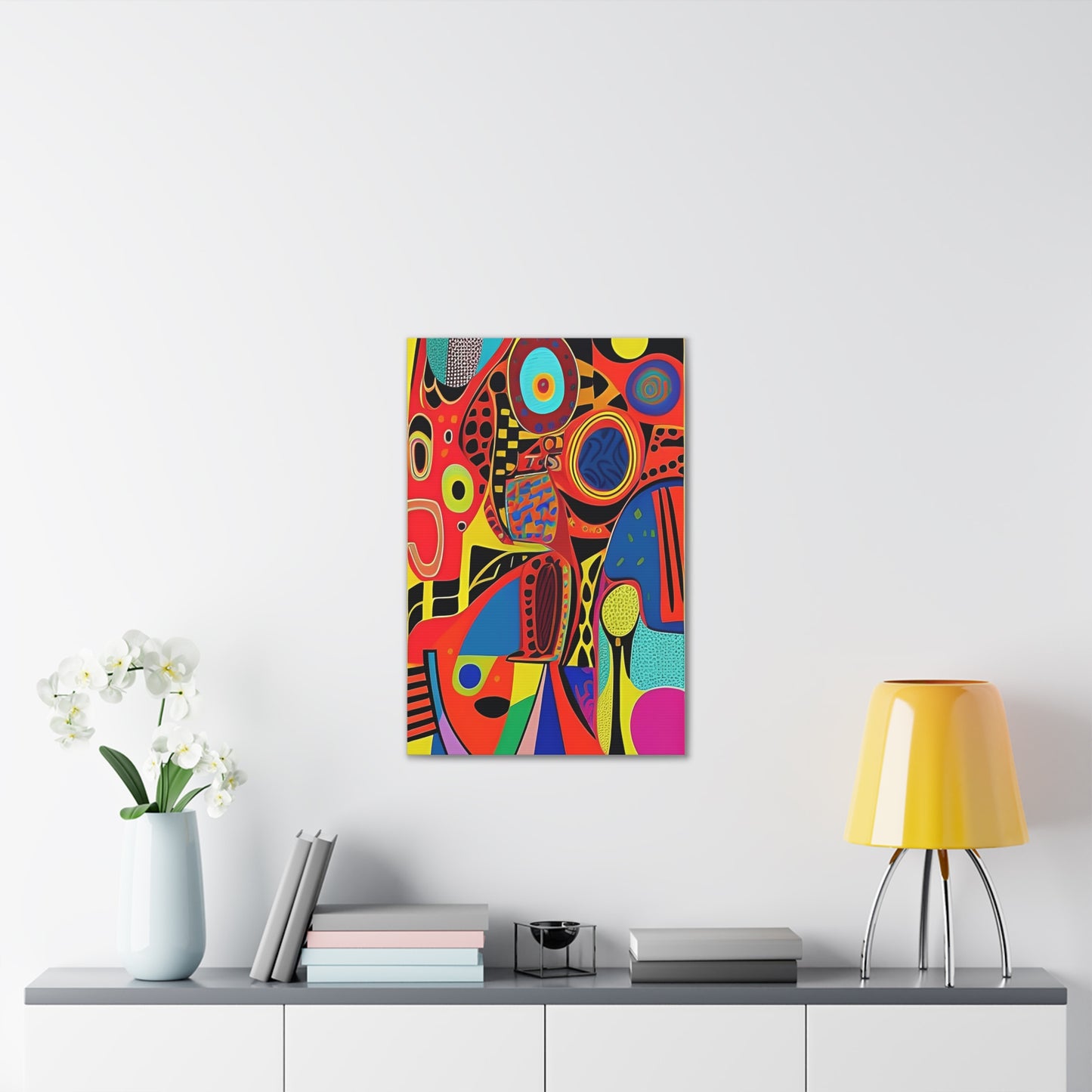 Oba Vibration Stretched Canvas Wall Art
