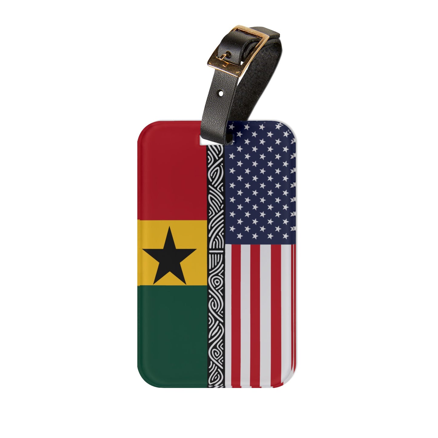 Ghana-USA Diaspora Luggage Tag