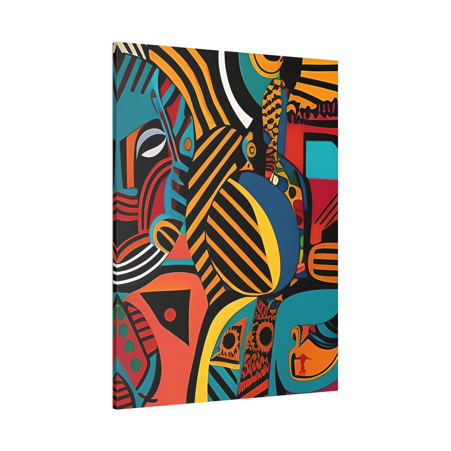 Sankofa Blaze Stretched Canvas Wall Art