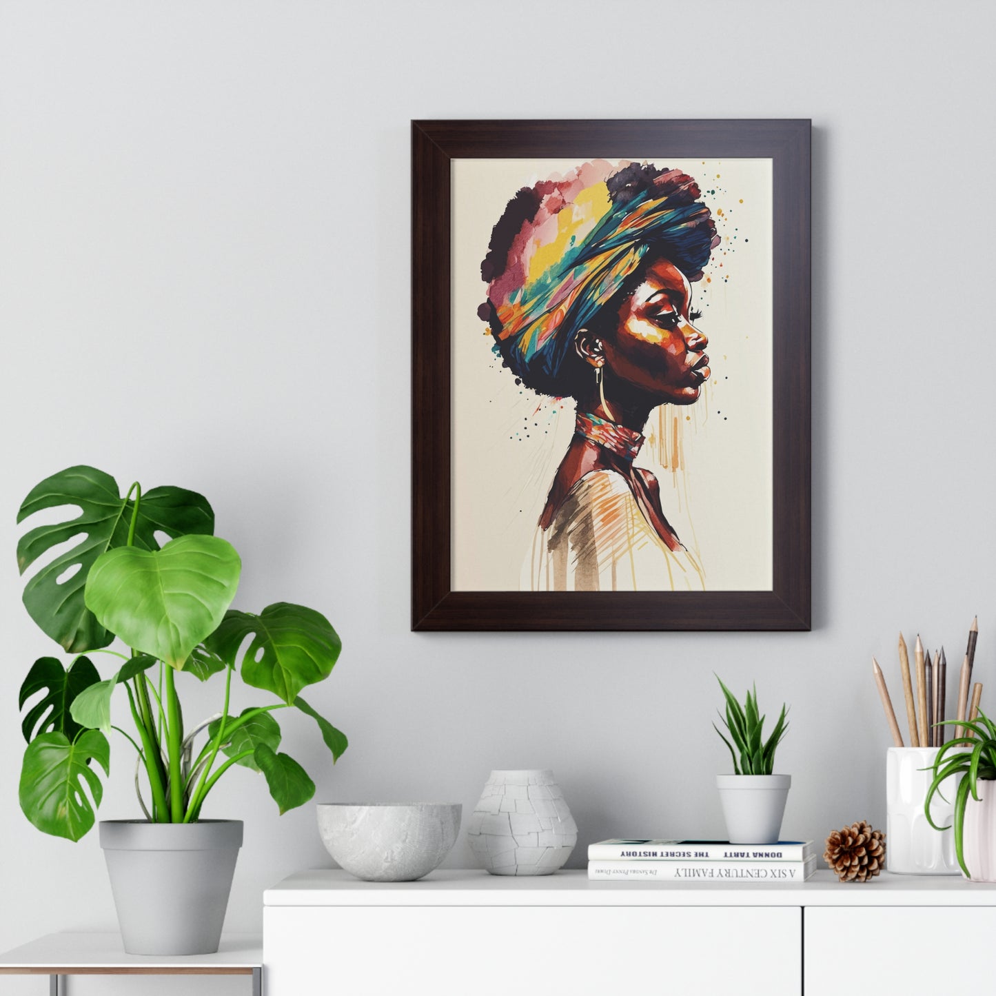 Zamani Bloom Framed Wall Art