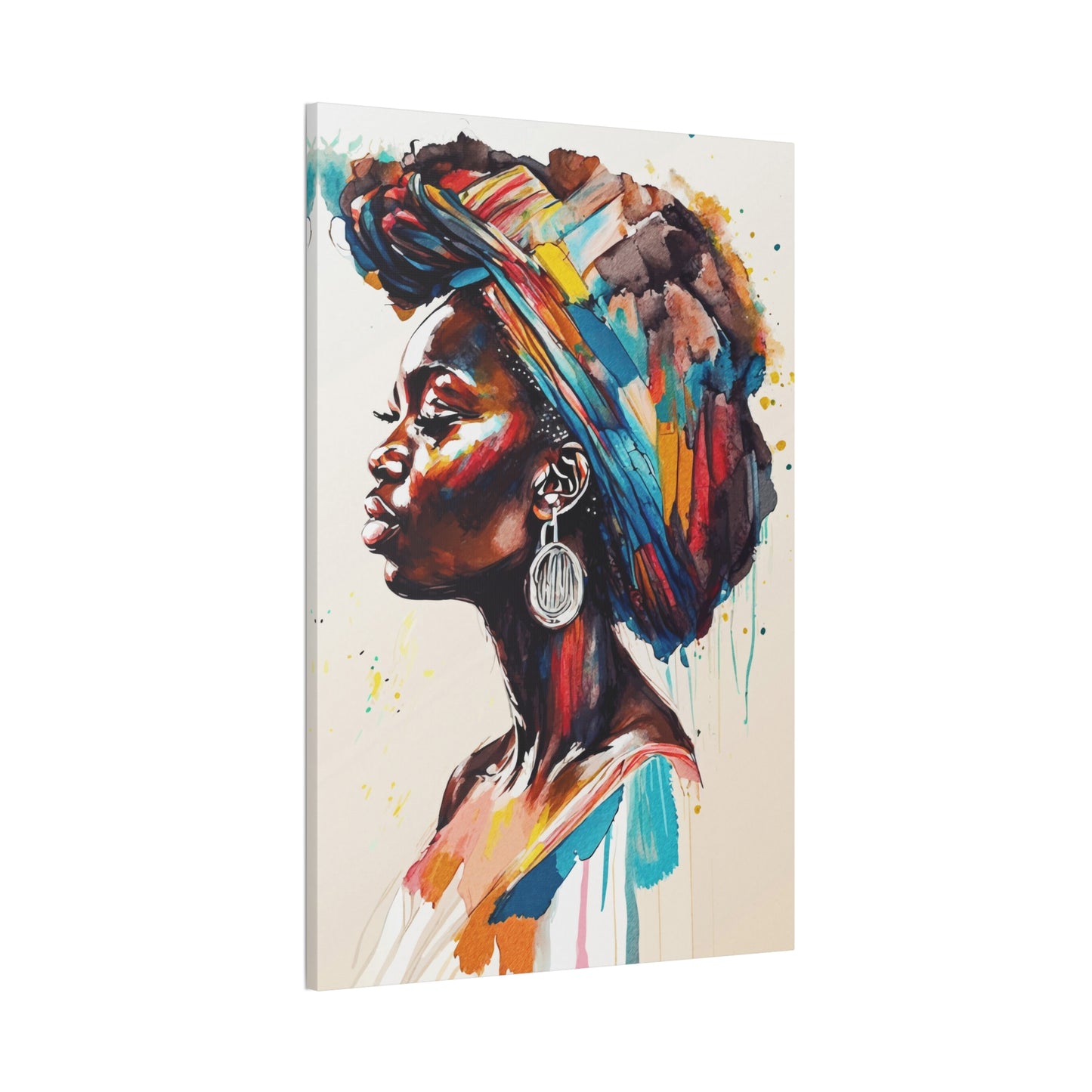 Nyoka Flame Stretched Canvas Wall Art