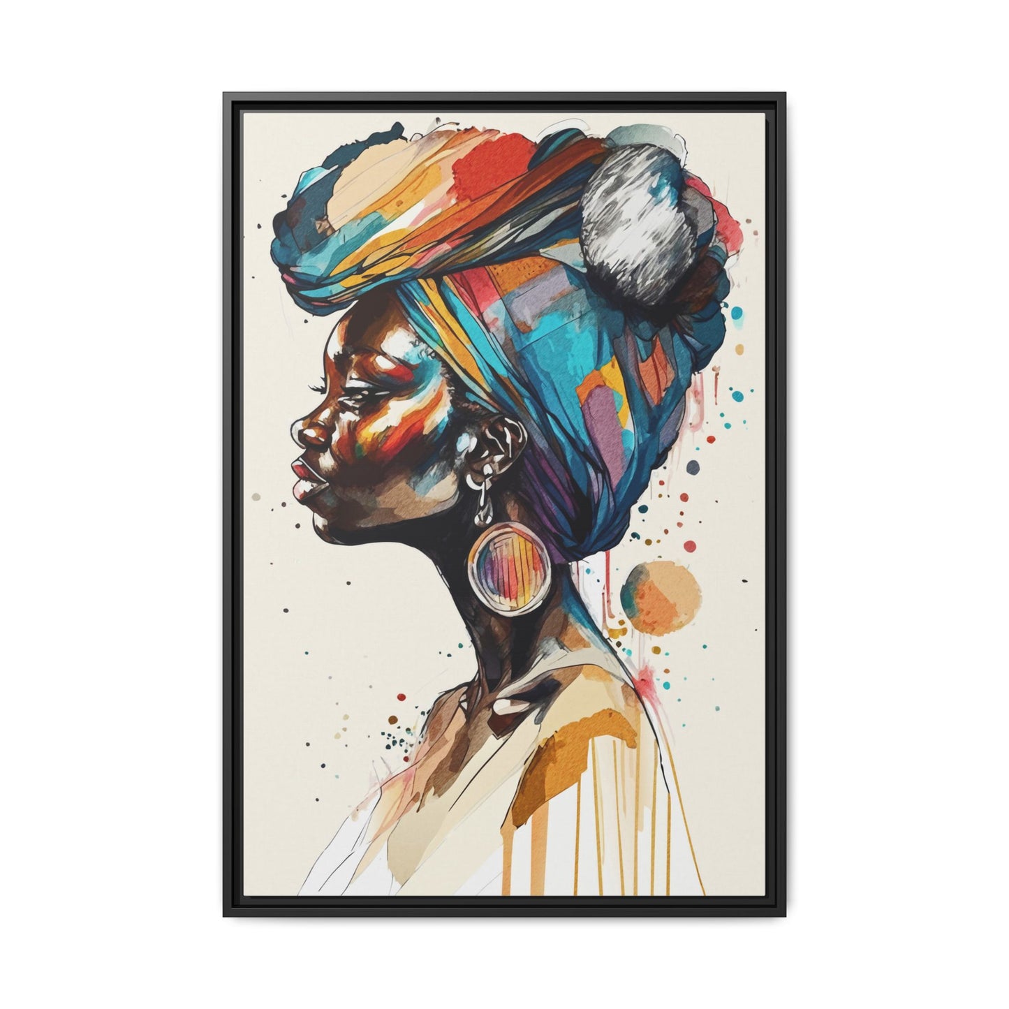 Afia Moon Matte Canvas Print