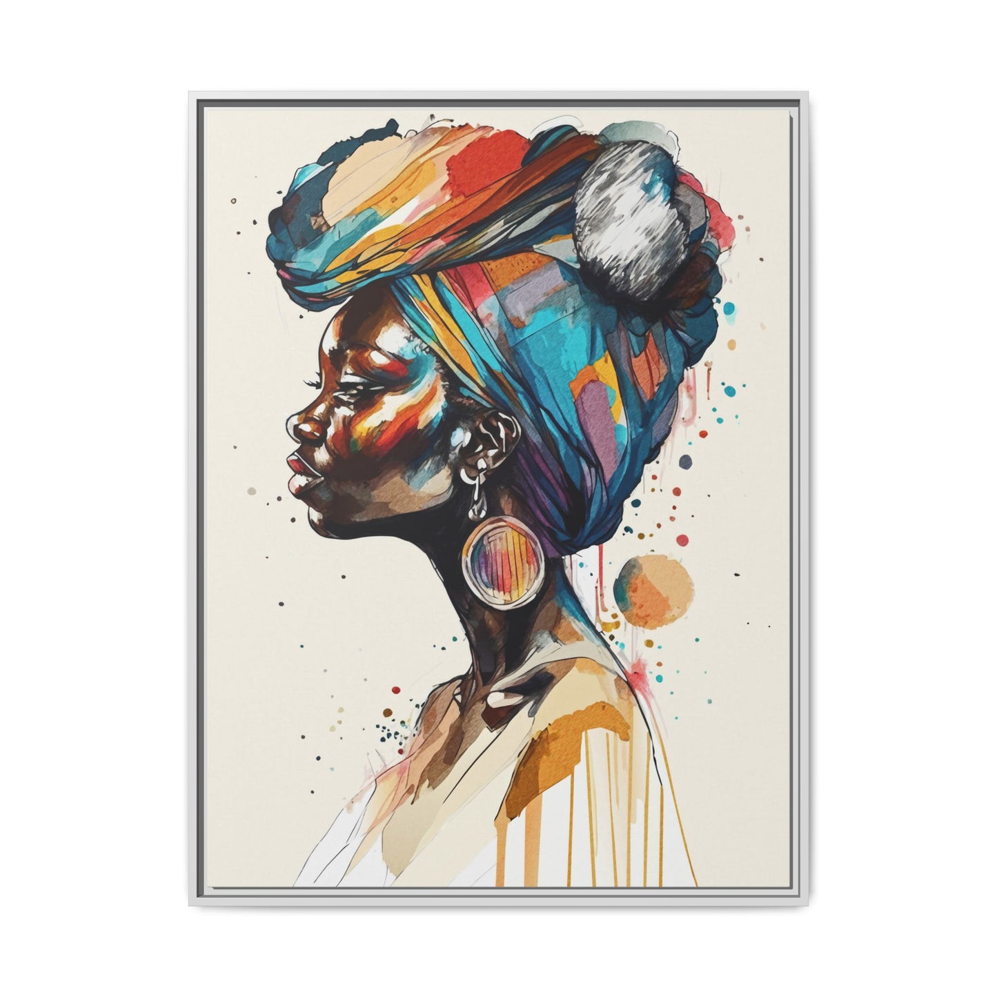 Afia Moon Matte Canvas Print