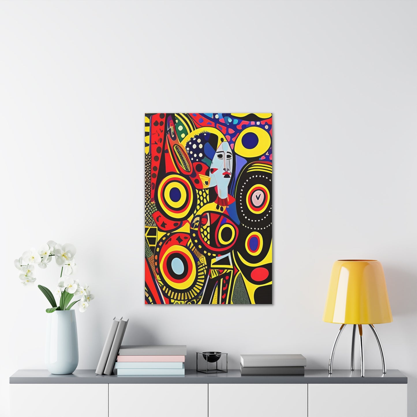 Okira Blaze Stretched Canvas Wall Art