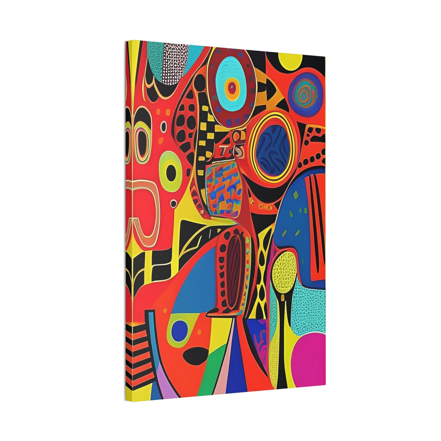 Oba Vibration Stretched Canvas Wall Art