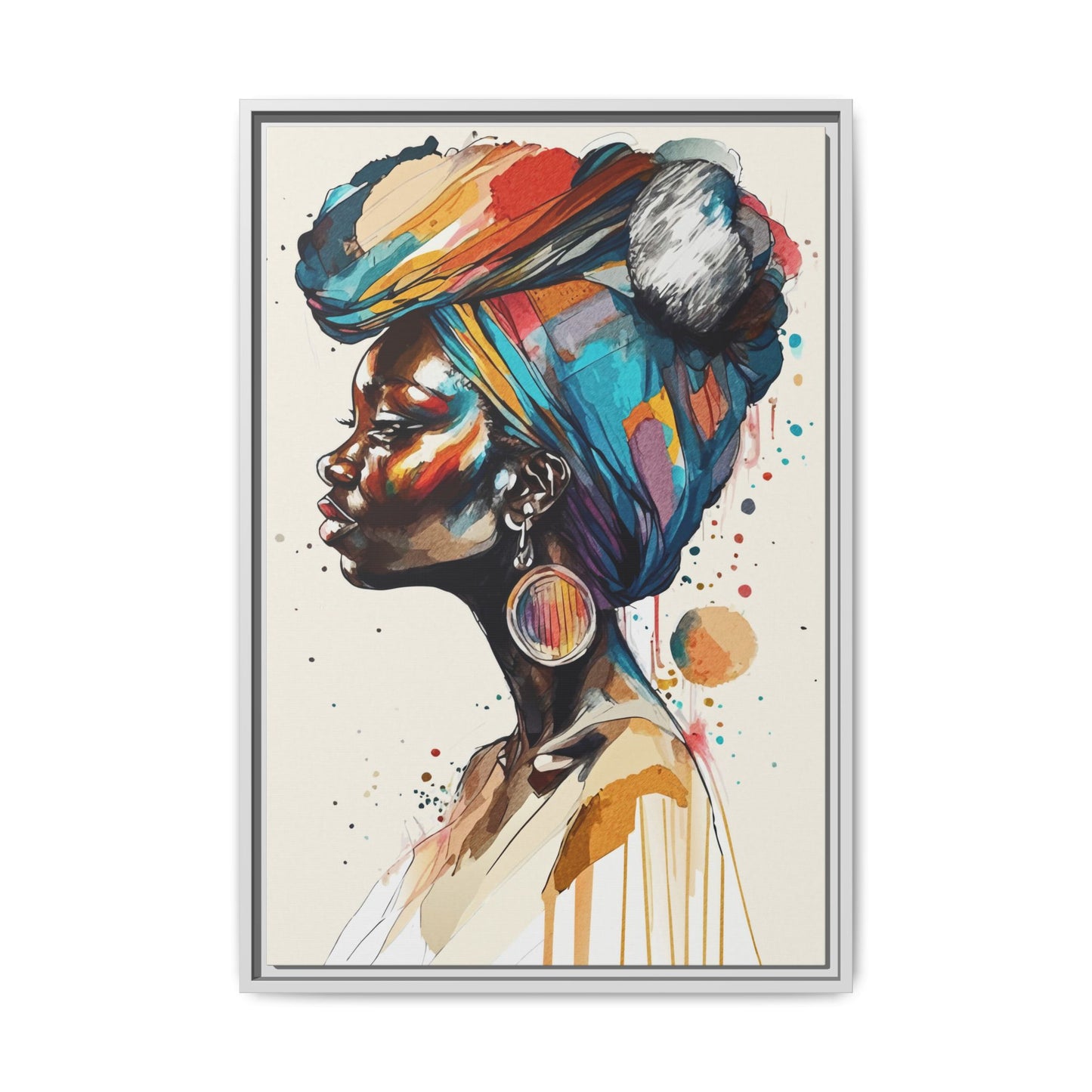 Afia Moon Matte Canvas Print