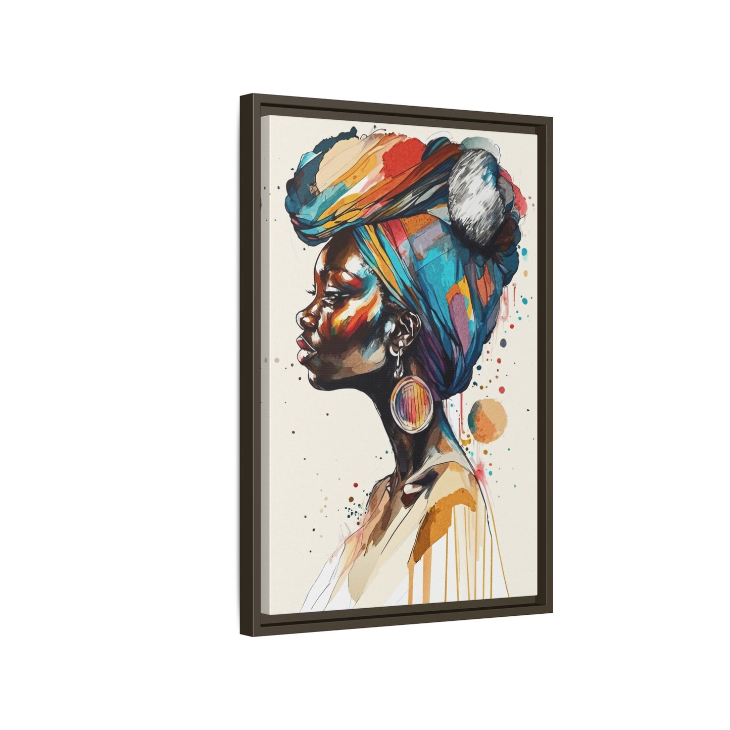 Afia Moon Matte Canvas Print