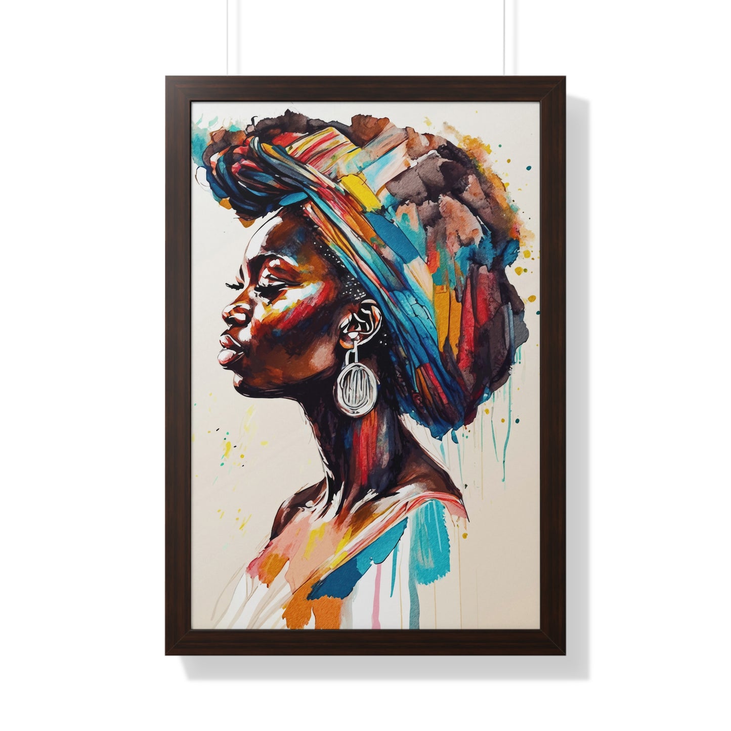 Nyoka Flame Framed Wall Art