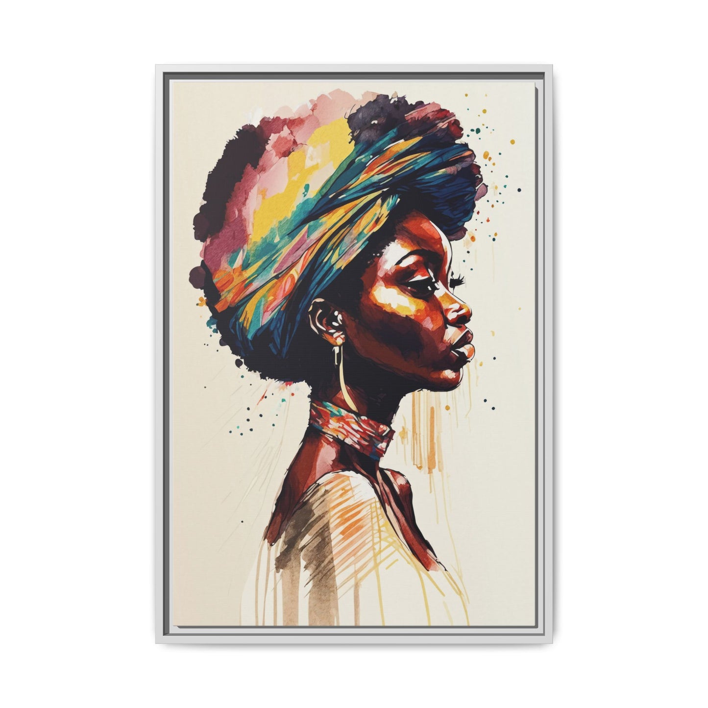 Zamani Bloom Matte Canvas Wall Art