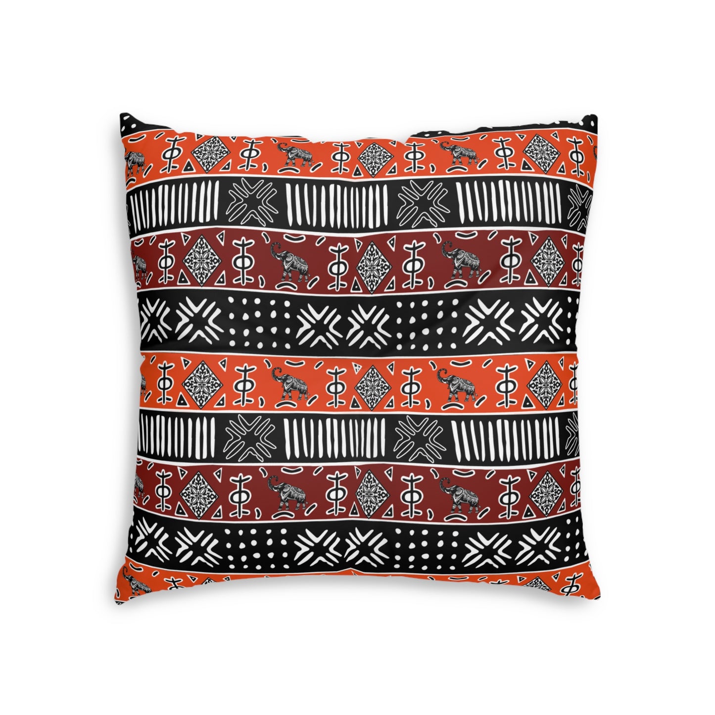 Desert Glyph Bohemian Tufted Floor Pillow
