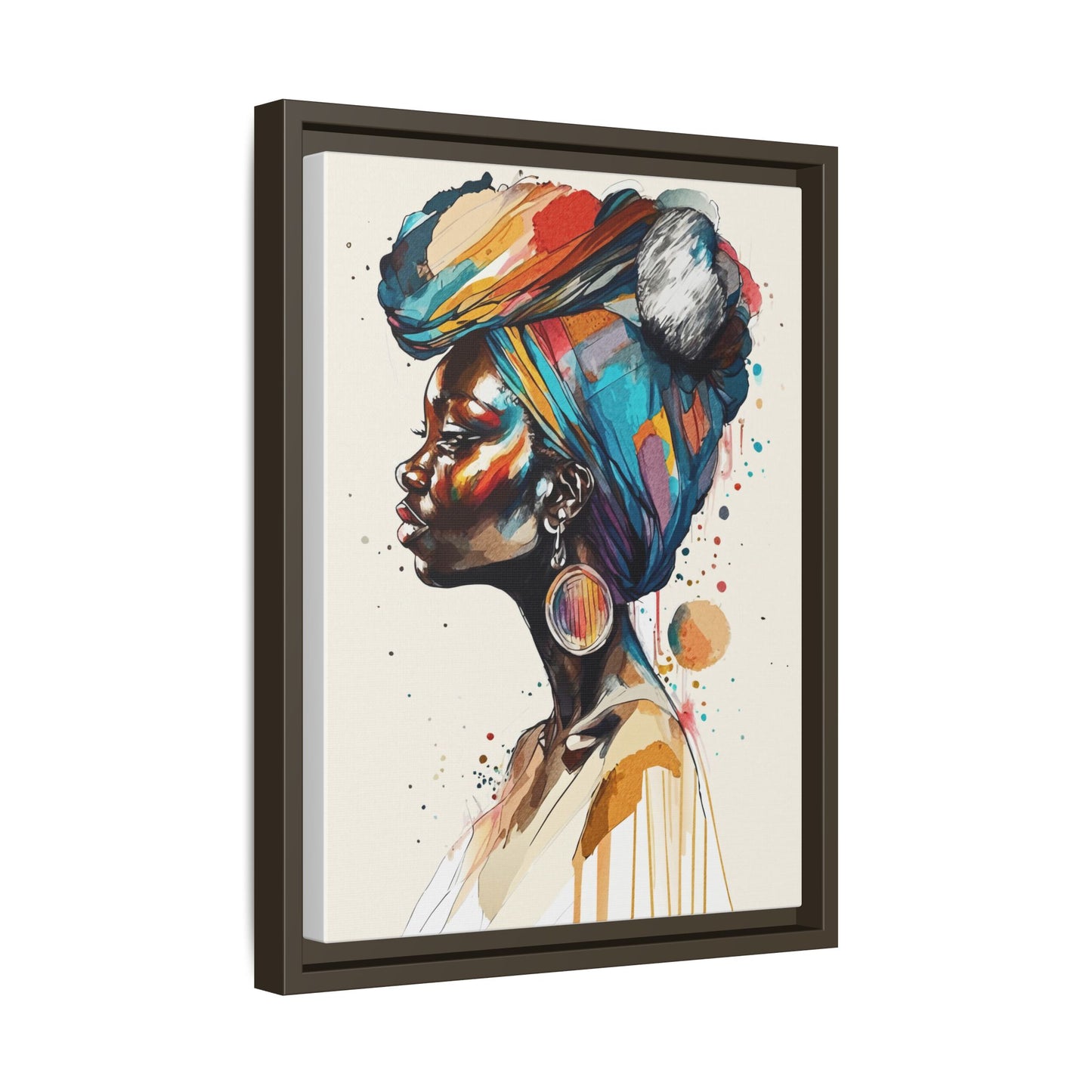 Afia Moon Matte Canvas Print