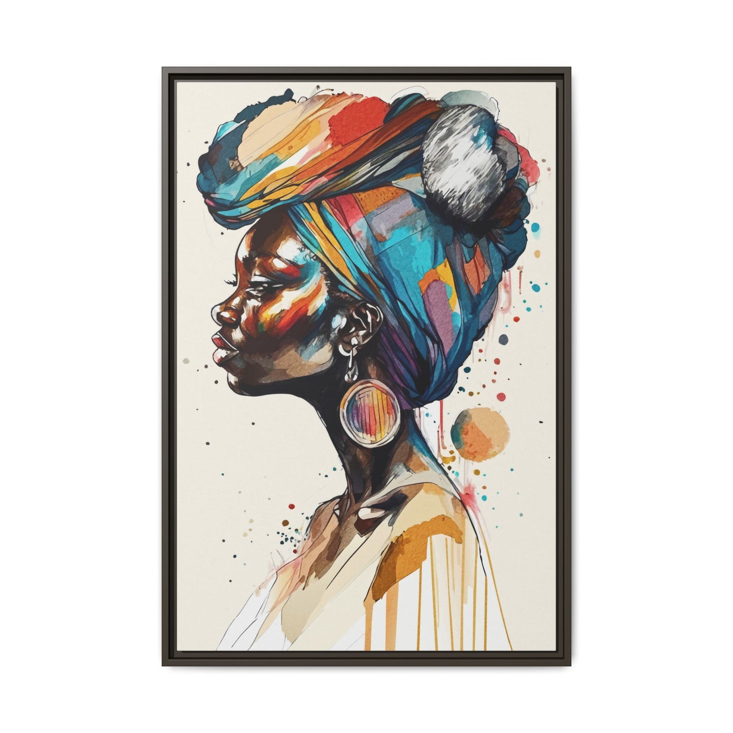 Afia Moon Matte Canvas Print