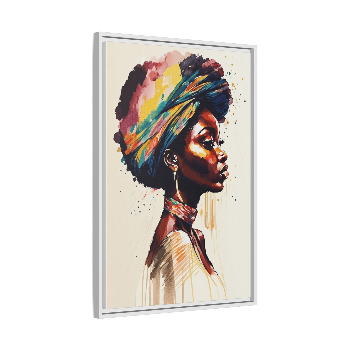 Zamani Bloom Matte Canvas Wall Art