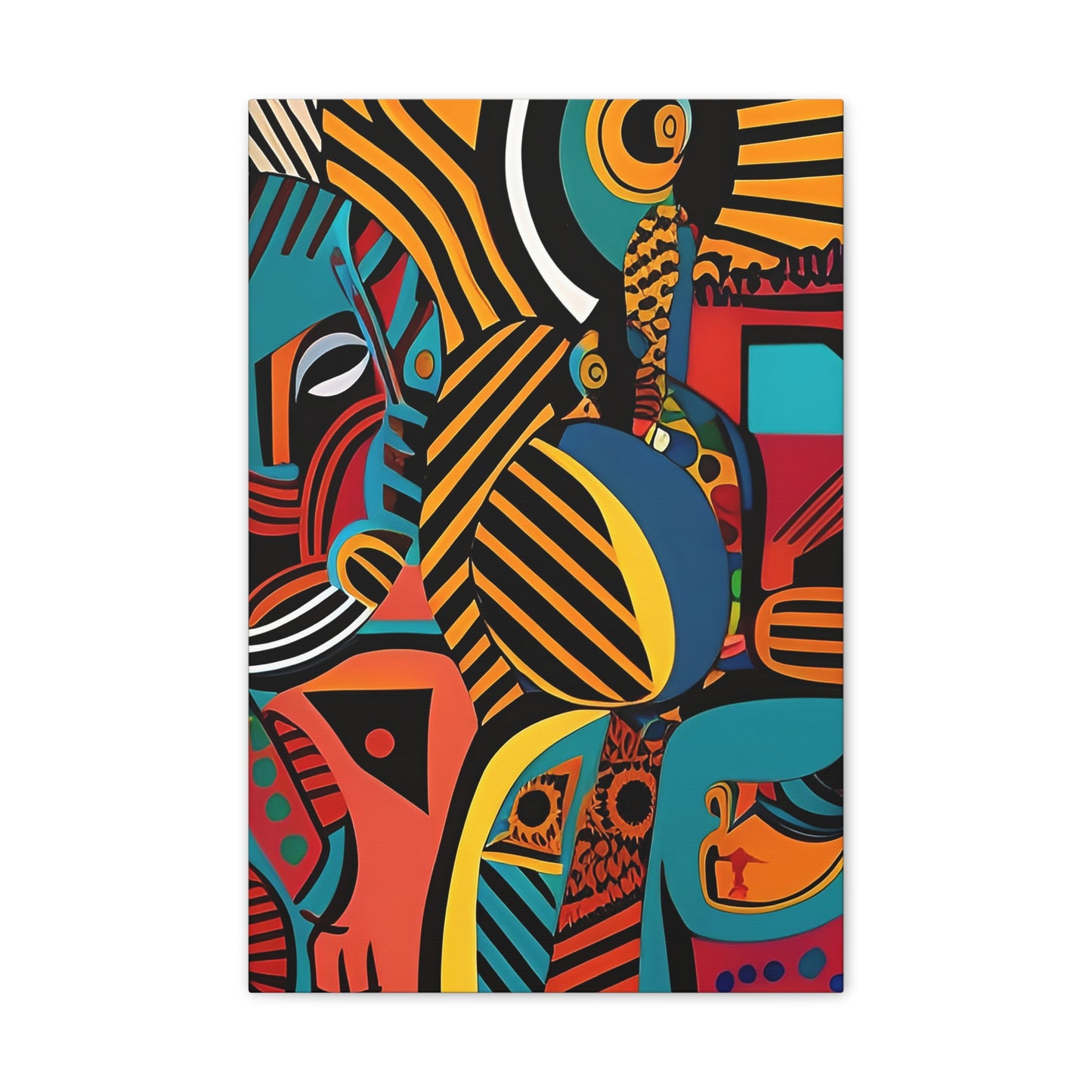 Sankofa Blaze Stretched Canvas Wall Art