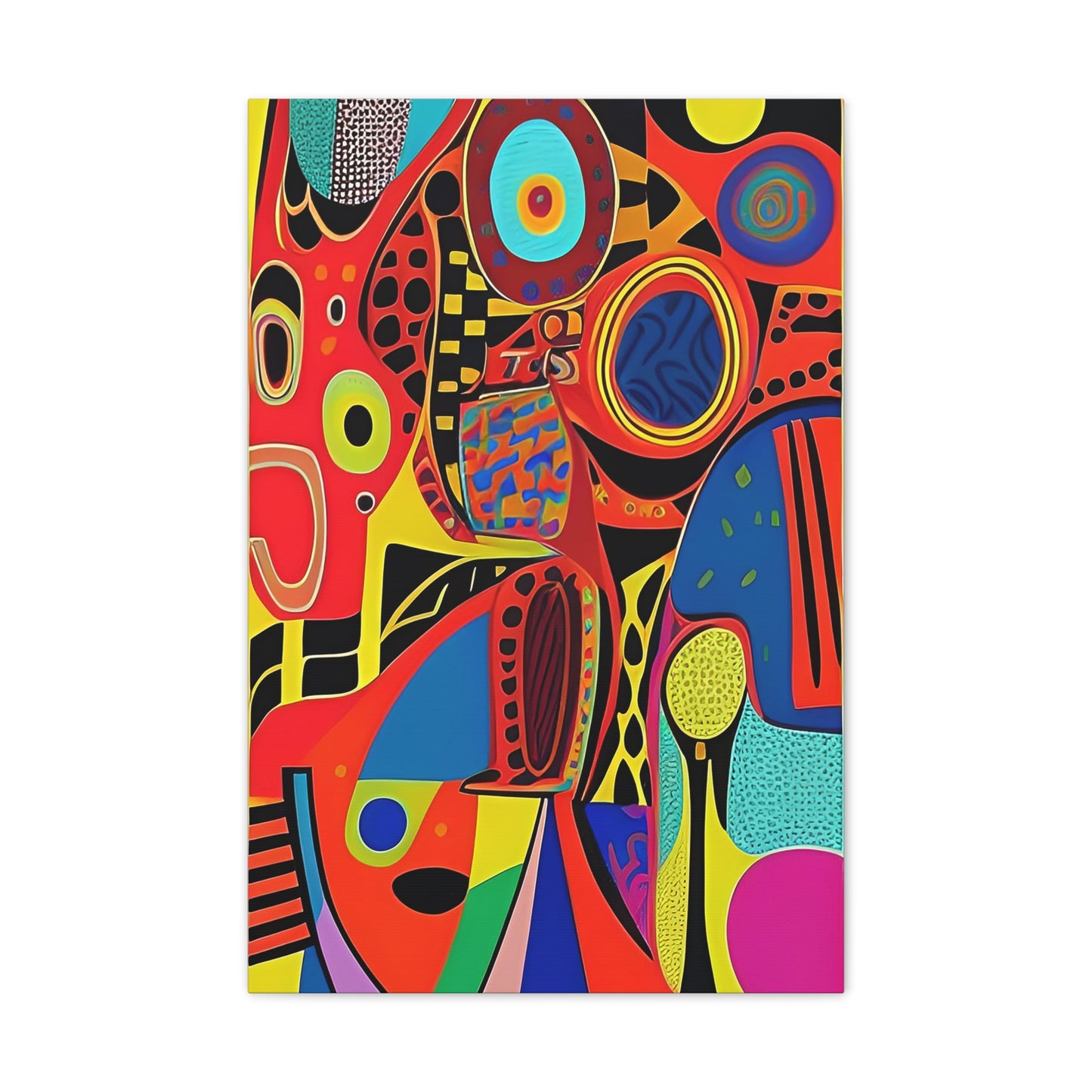 Oba Vibration Stretched Canvas Wall Art