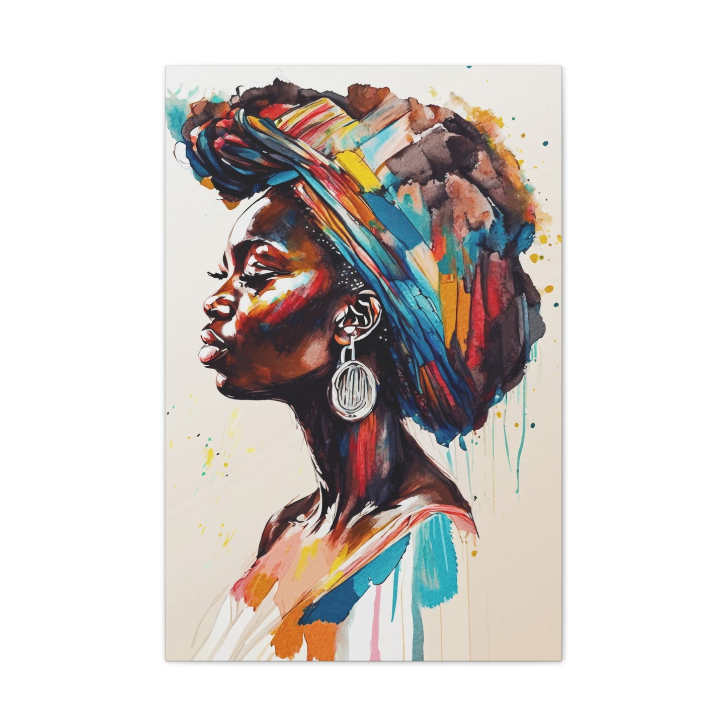Nyoka Flame Stretched Canvas Wall Art