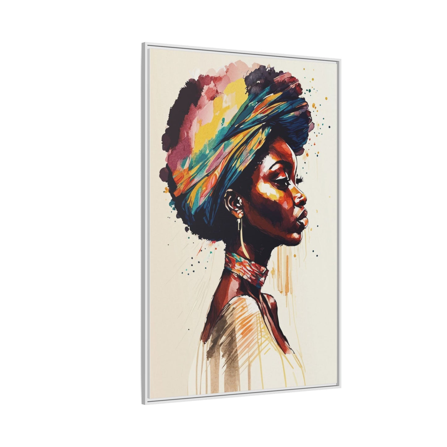 Zamani Bloom Matte Canvas Wall Art