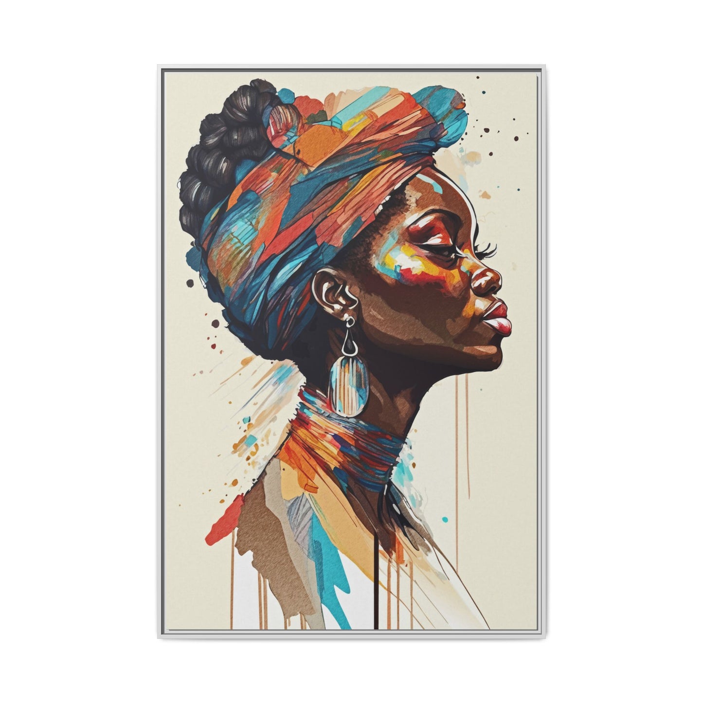 Indigo Spirit Matte Canvas Print