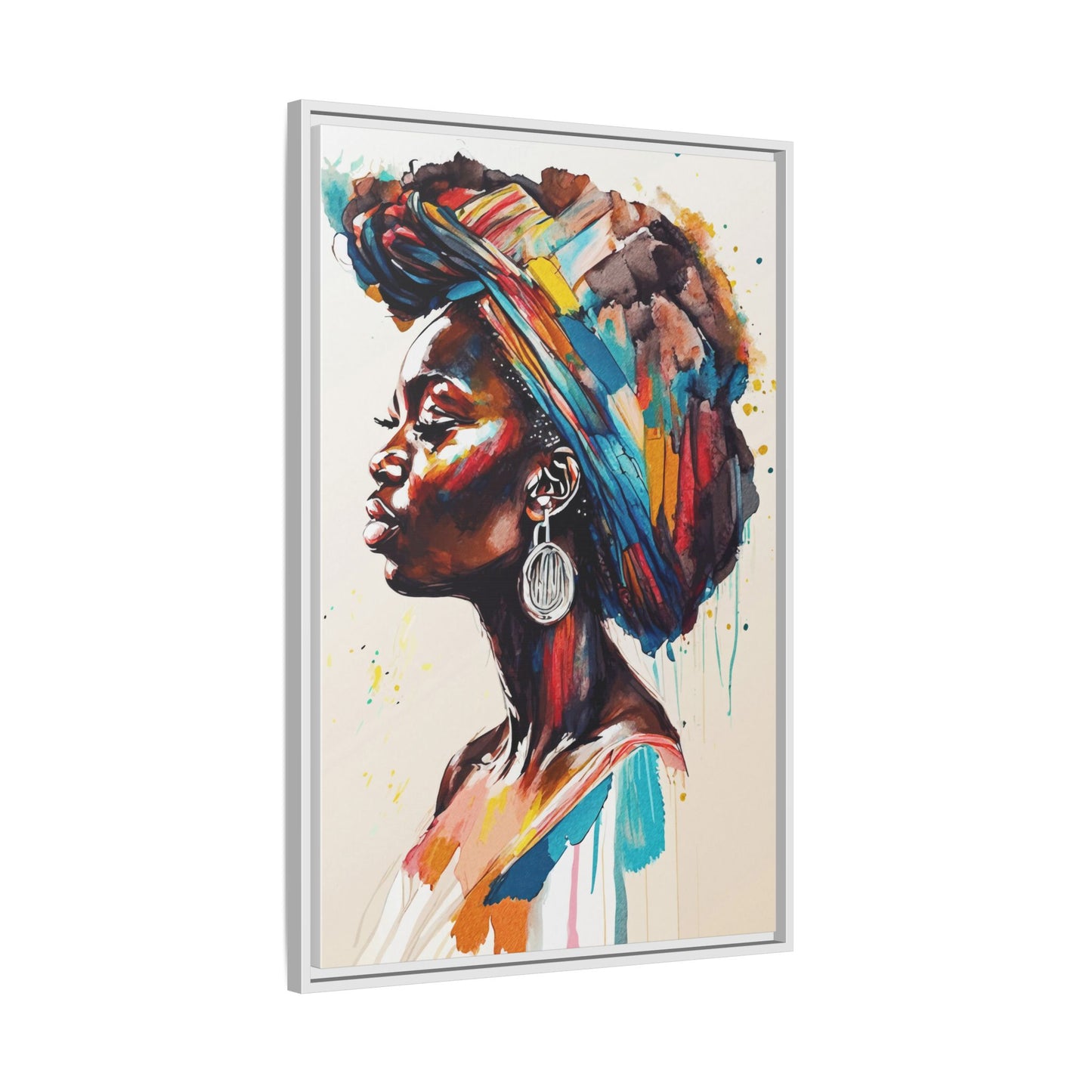 Nyoka Flame Matte Canvas Print