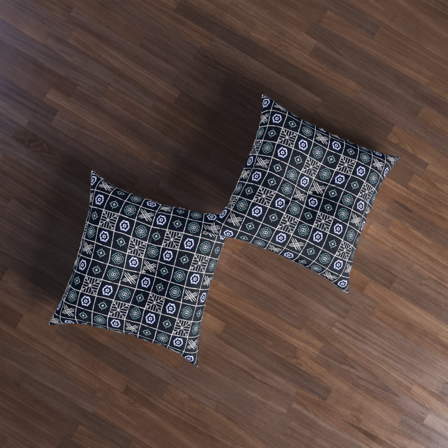 Zulu Zenith Bohemian Tufted Floor Pillow