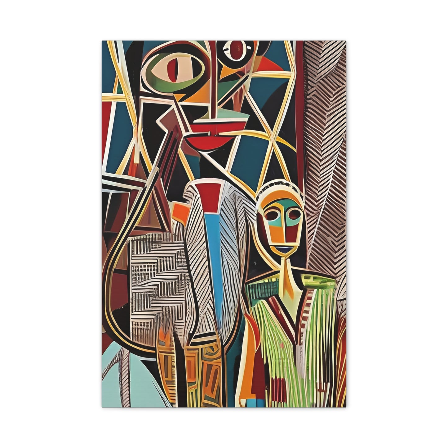 Moya Threads Stretched Canvas Wall Art