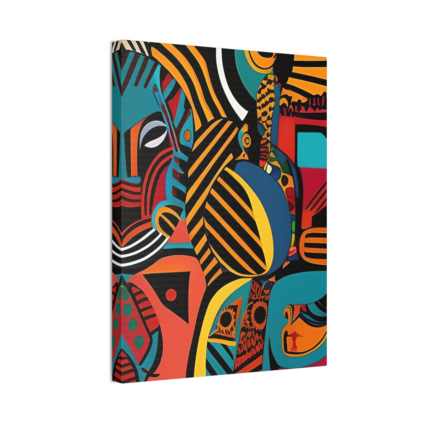 Sankofa Blaze Stretched Canvas Wall Art