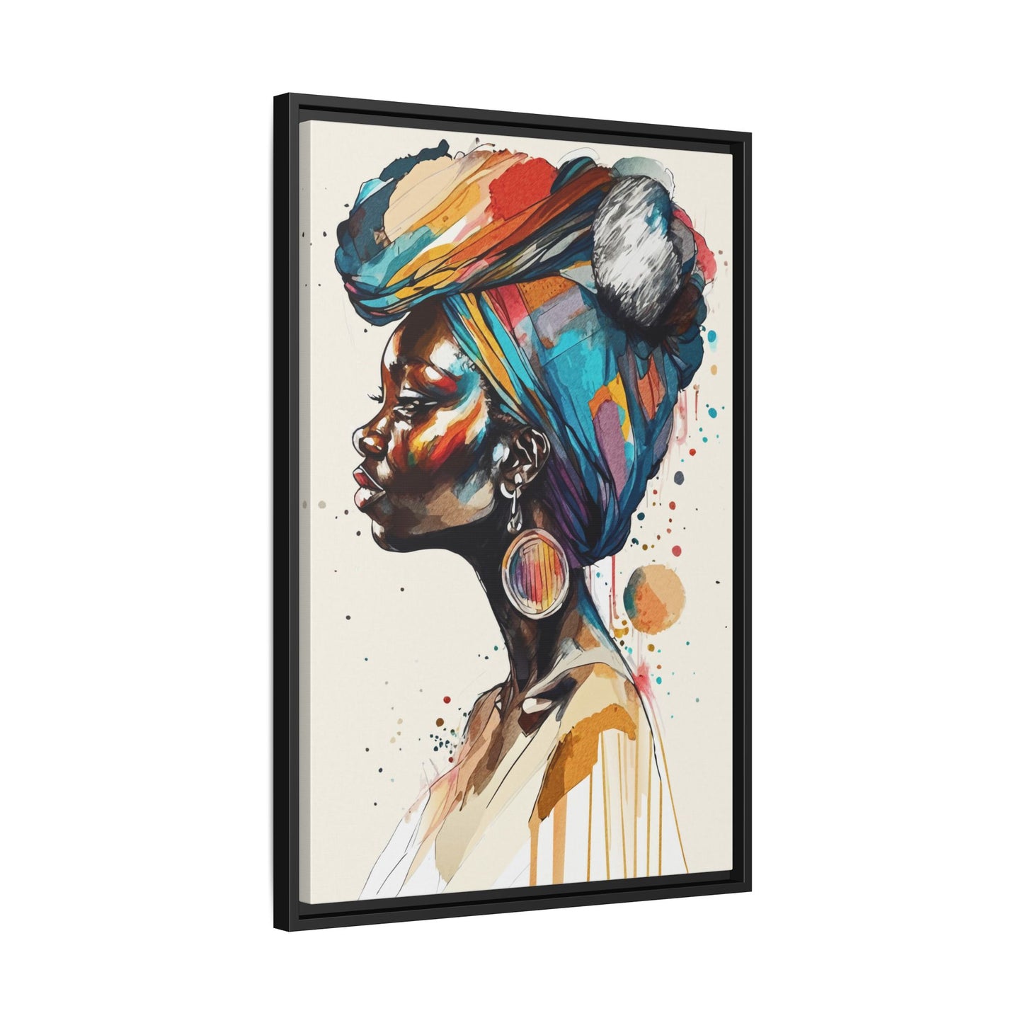 Afia Moon Matte Canvas Print