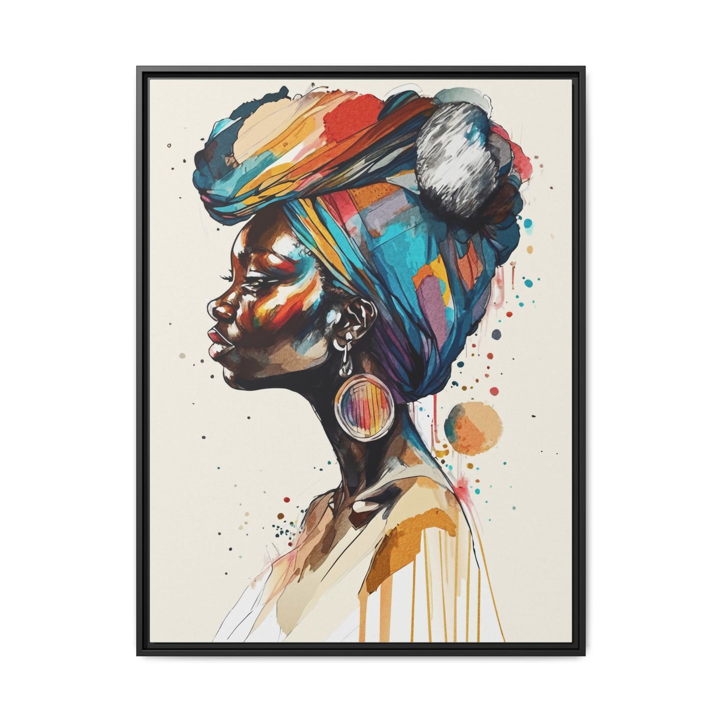 Afia Moon Matte Canvas Print