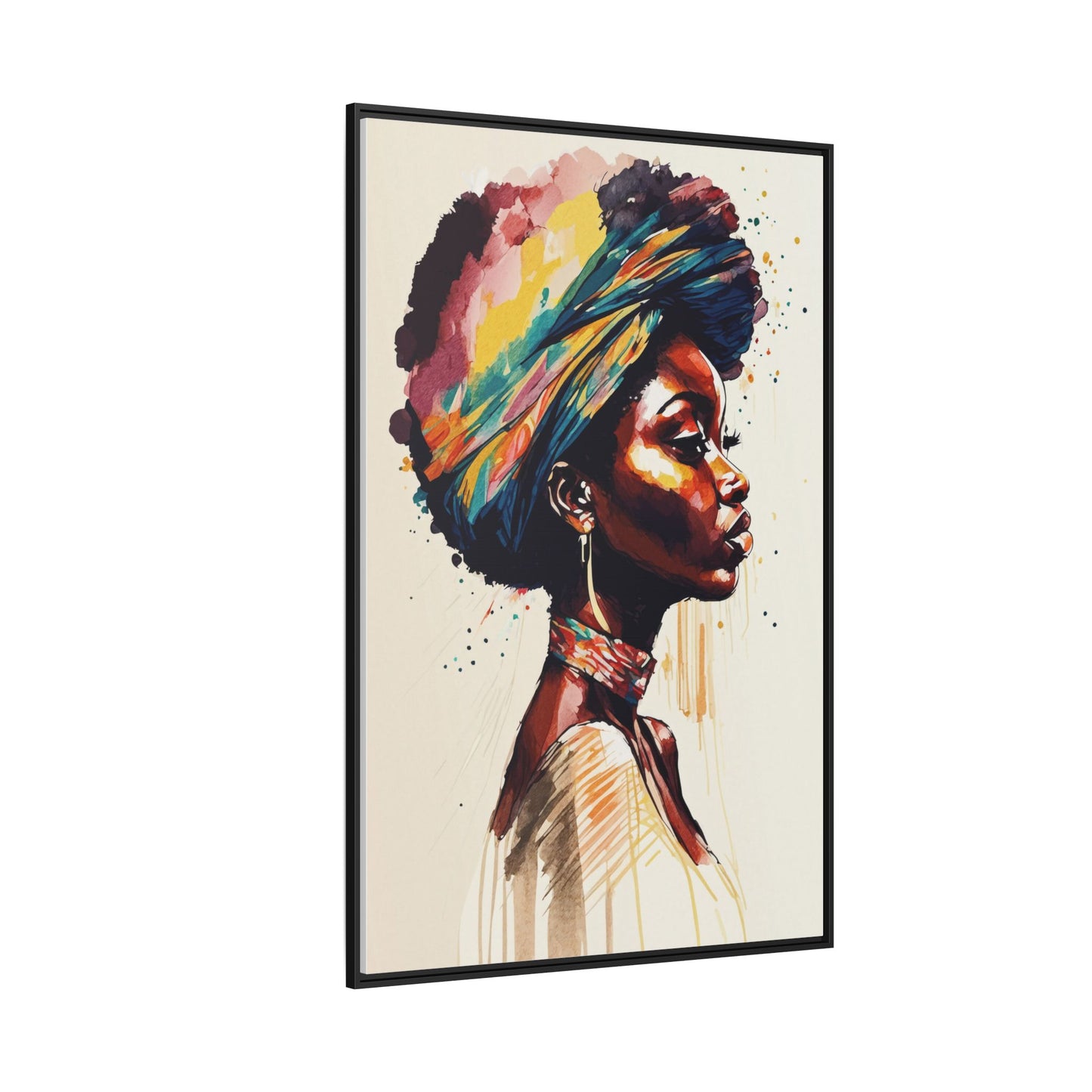 Zamani Bloom Matte Canvas Wall Art