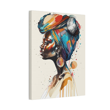 Afia Moon Stretched Canvas Wall Art