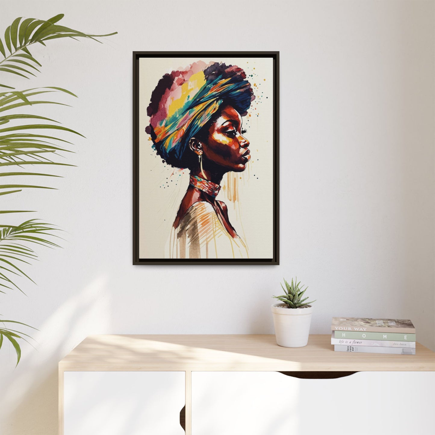 Zamani Bloom Matte Canvas Wall Art
