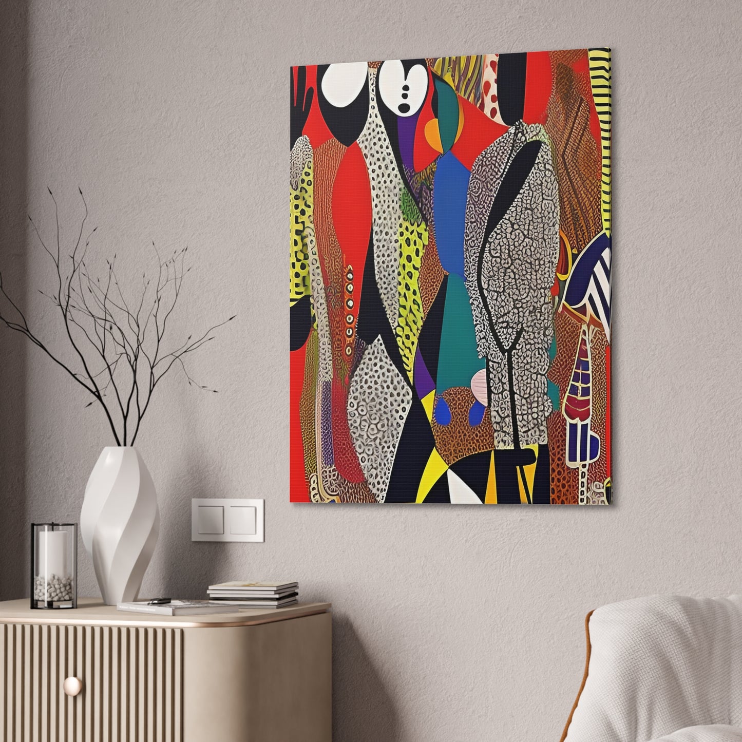 Muti Veins Stretched Canvas Wall Art