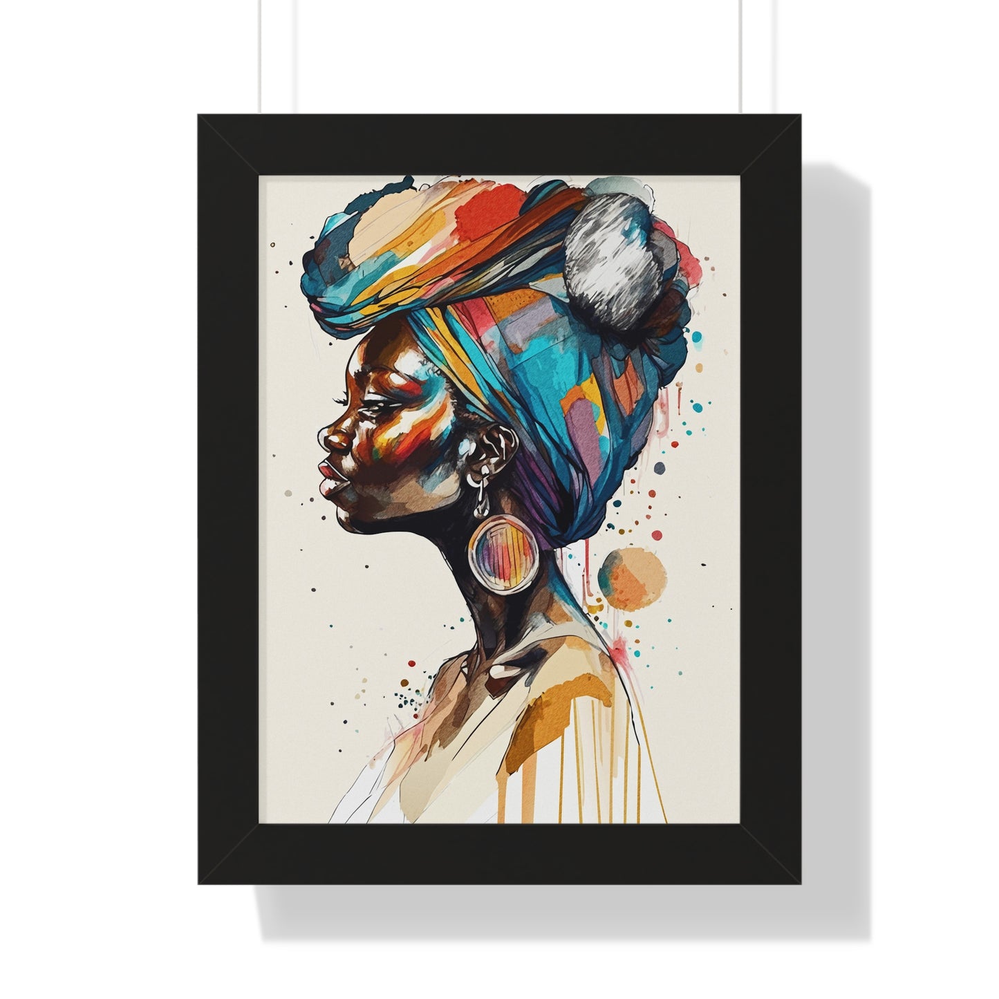 Afia Moon Framed Wall Art