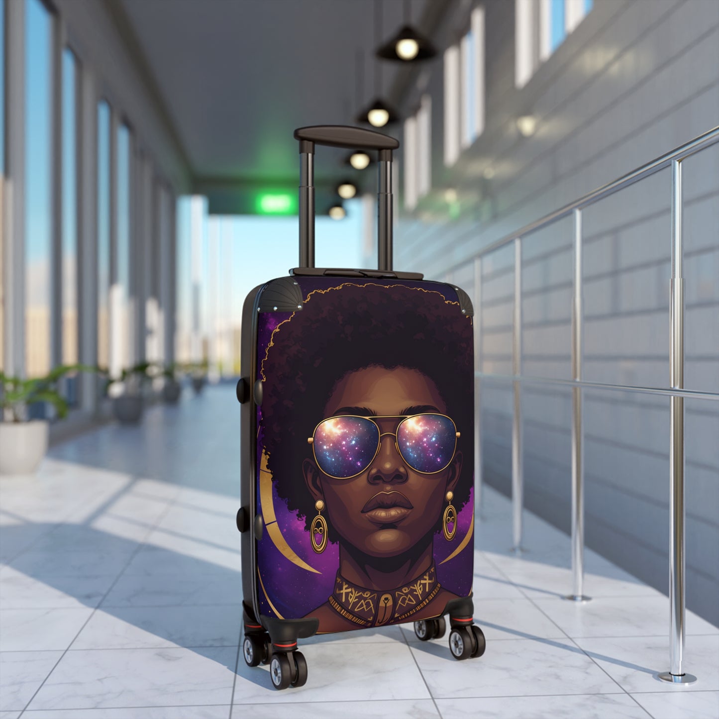 Galactic African Queen Suitcase