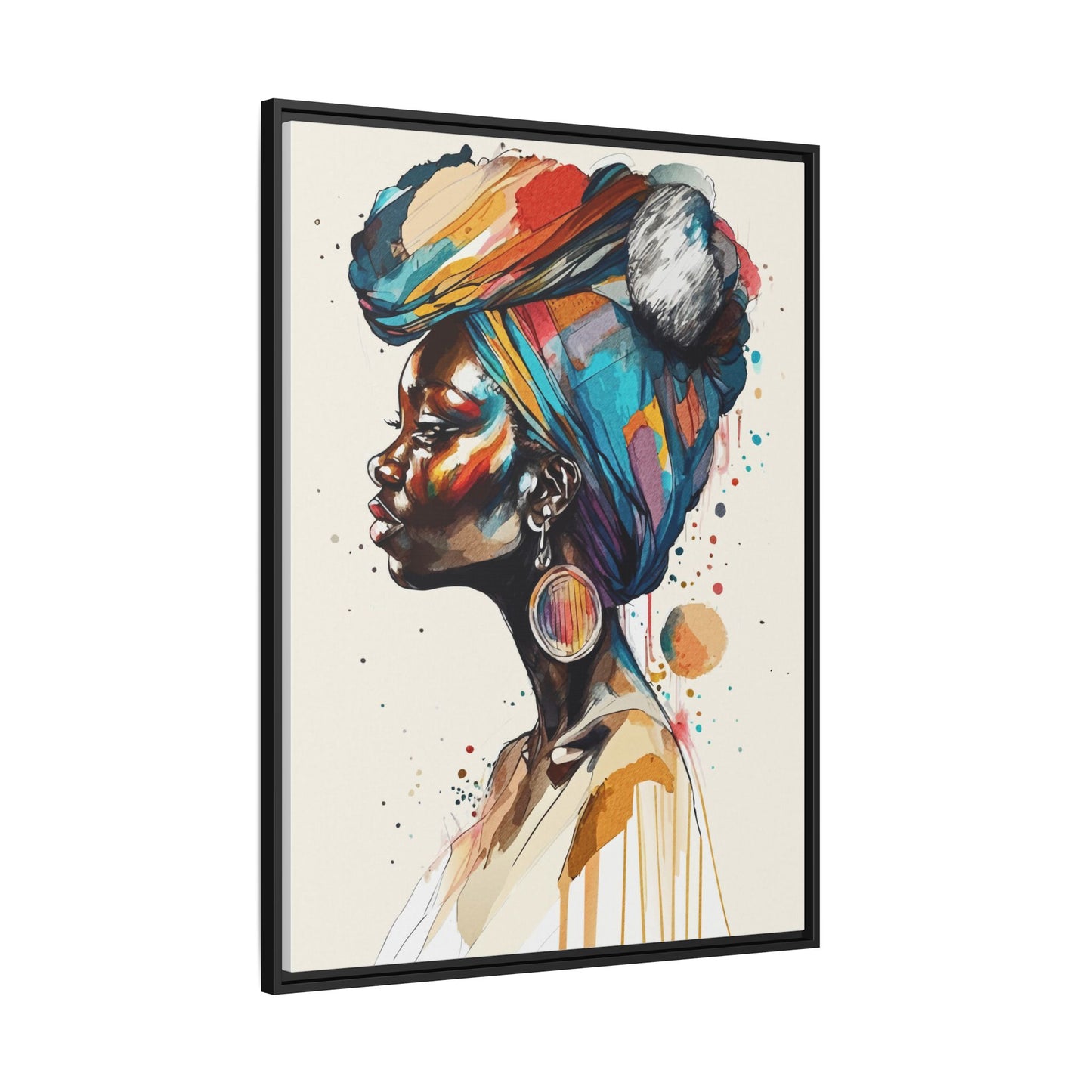 Afia Moon Matte Canvas Print