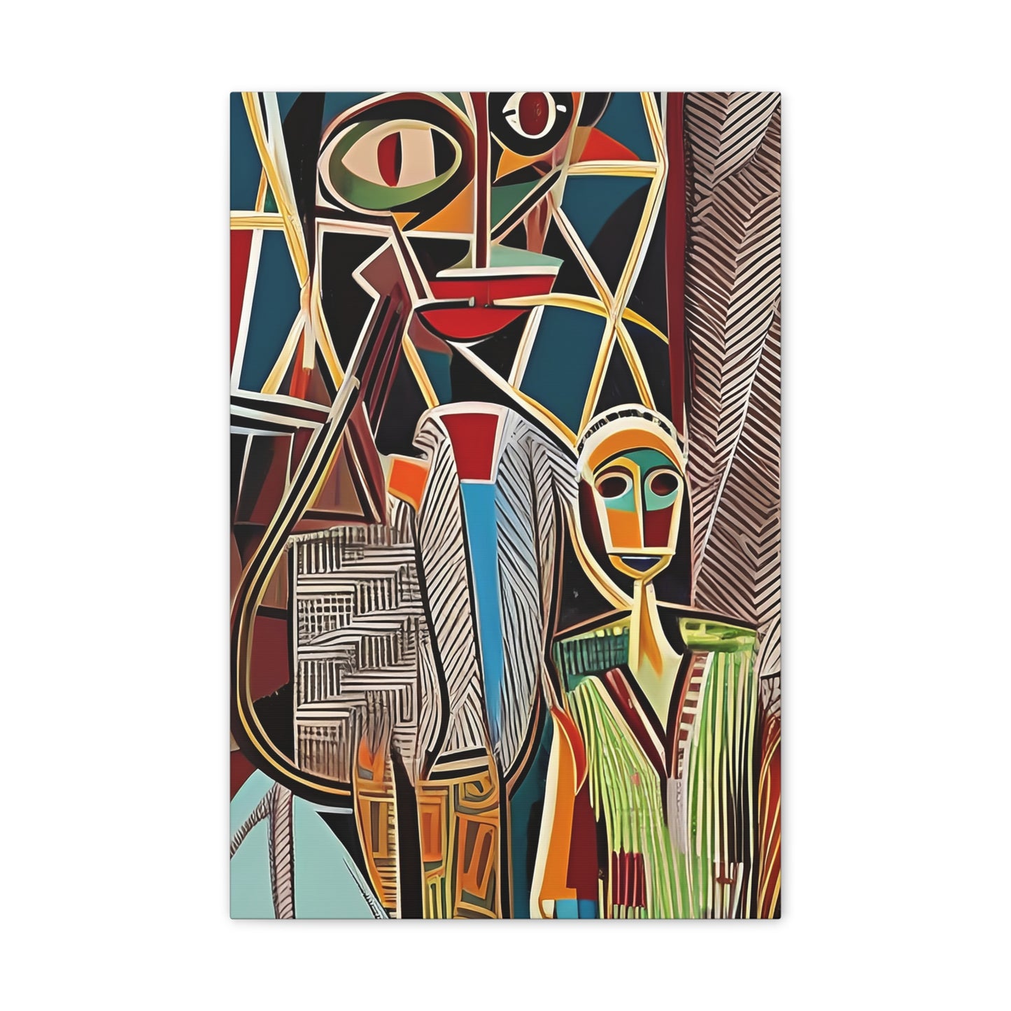 Moya Threads Stretched Canvas Wall Art