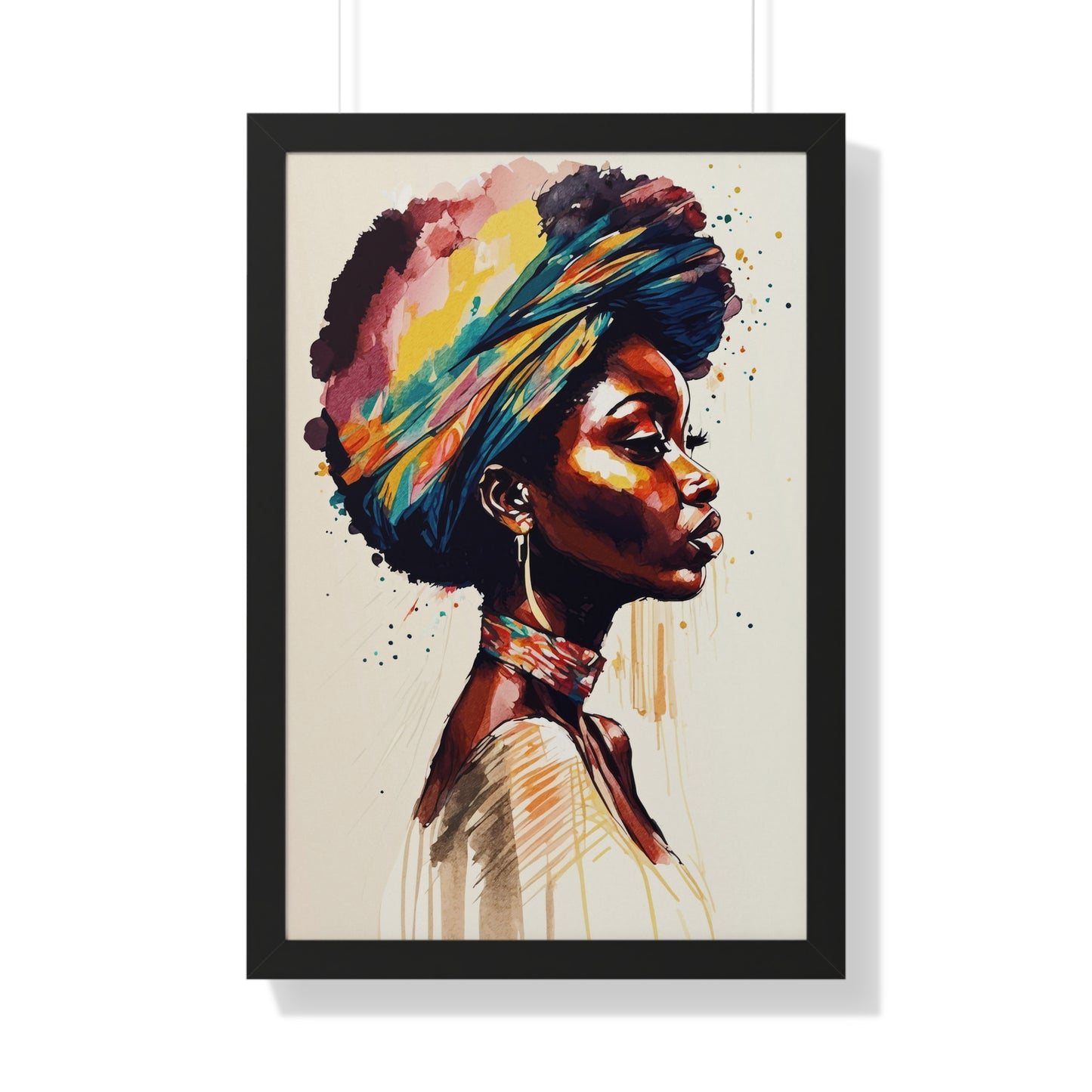 Zamani Bloom Framed Wall Art