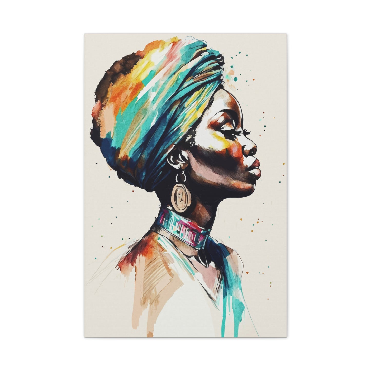 Nile Whisper Stretched Canvas Wall Art