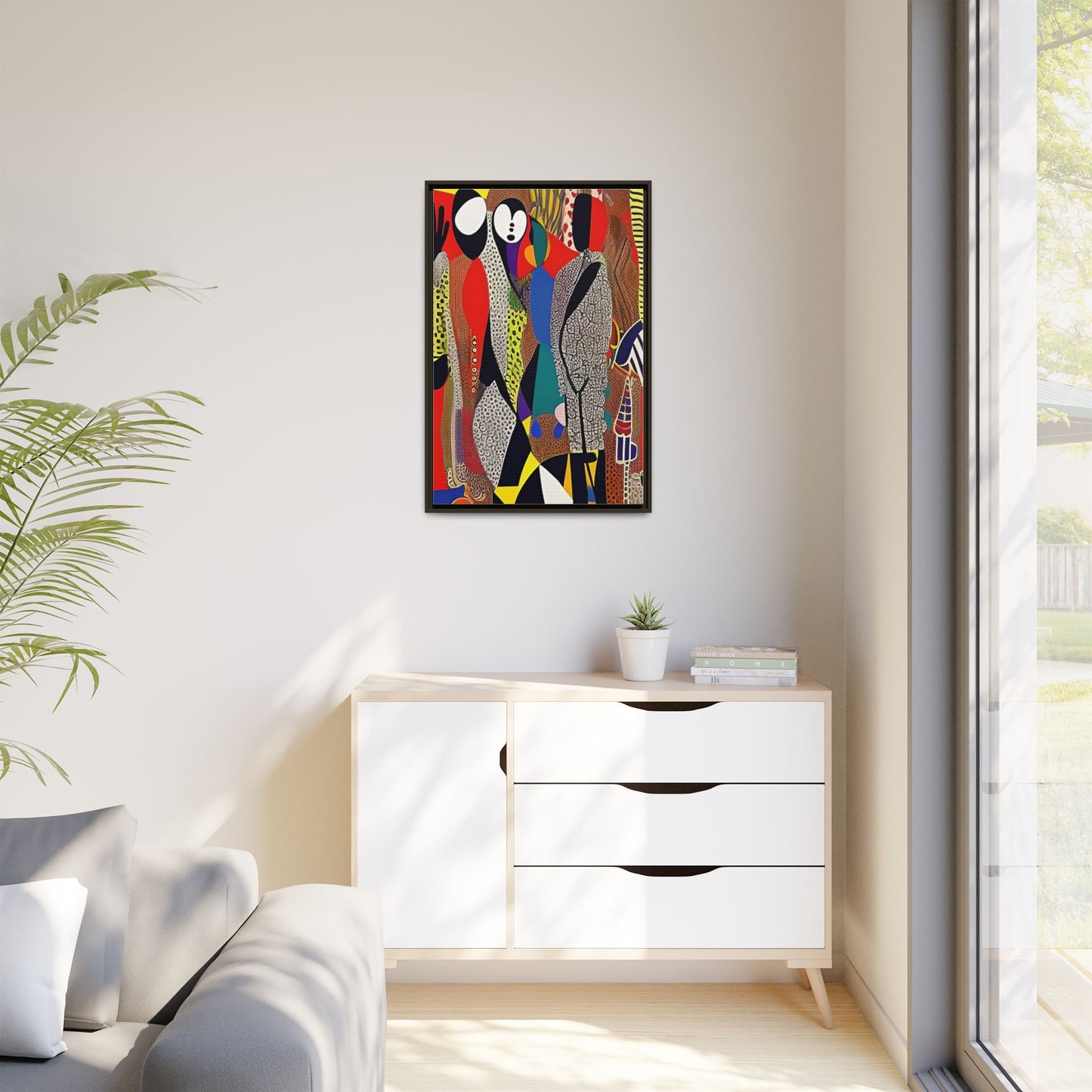 Muti Veins Matte Canvas Wall Art