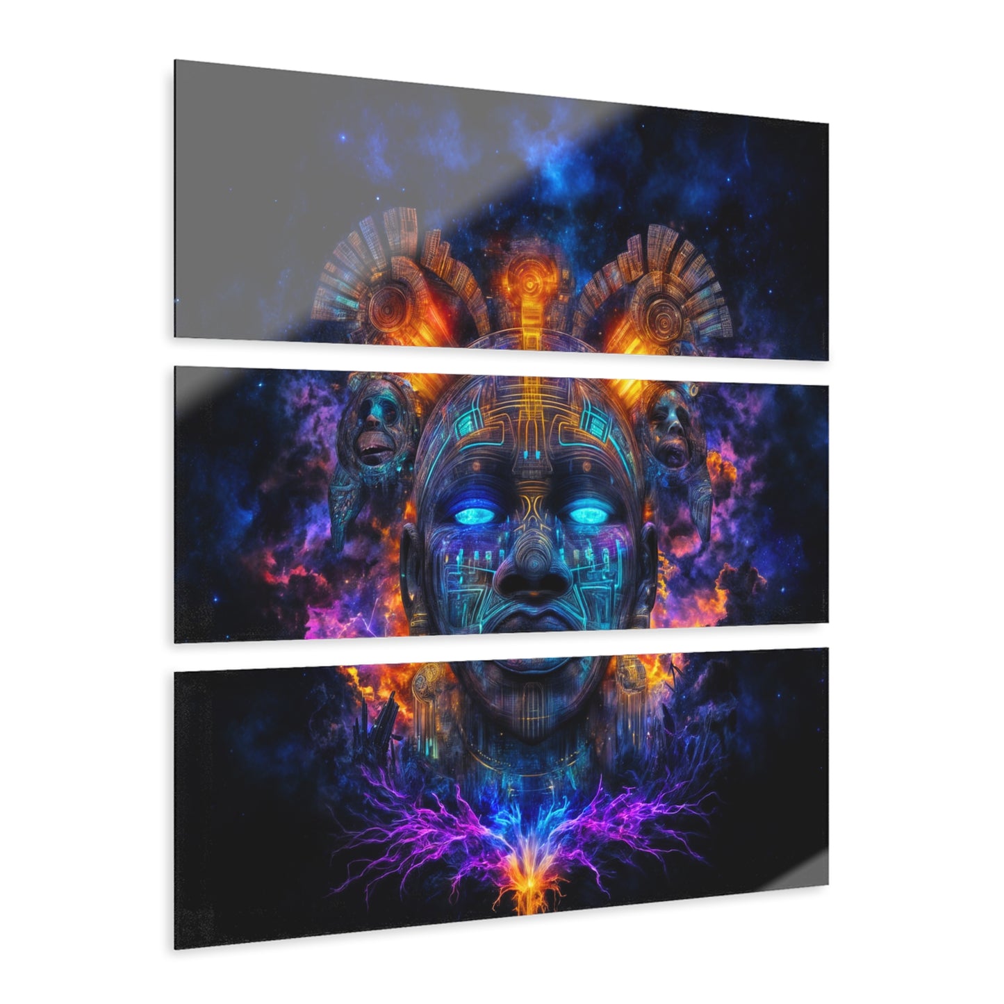 Celestial Ancestry Acrylic Triptych