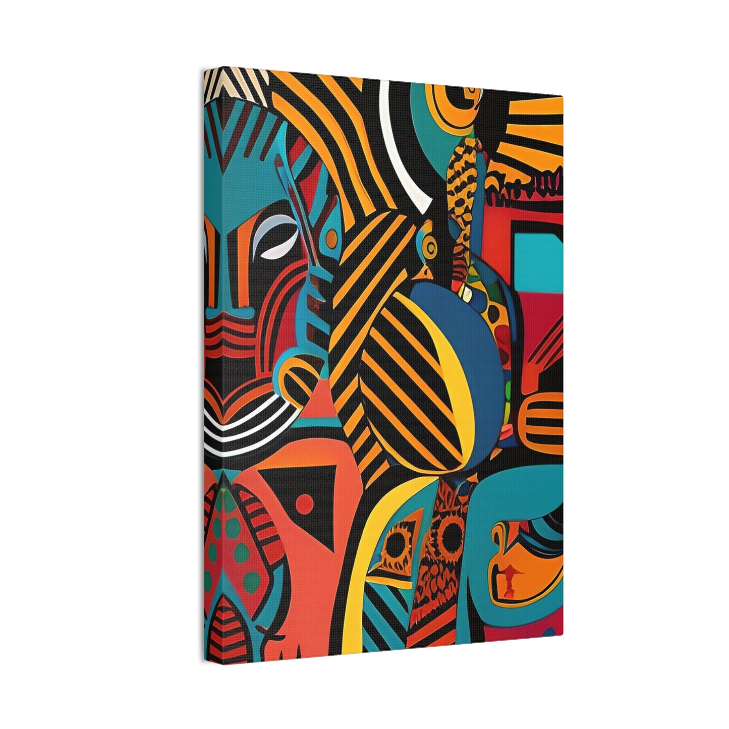 Sankofa Blaze Stretched Canvas Wall Art
