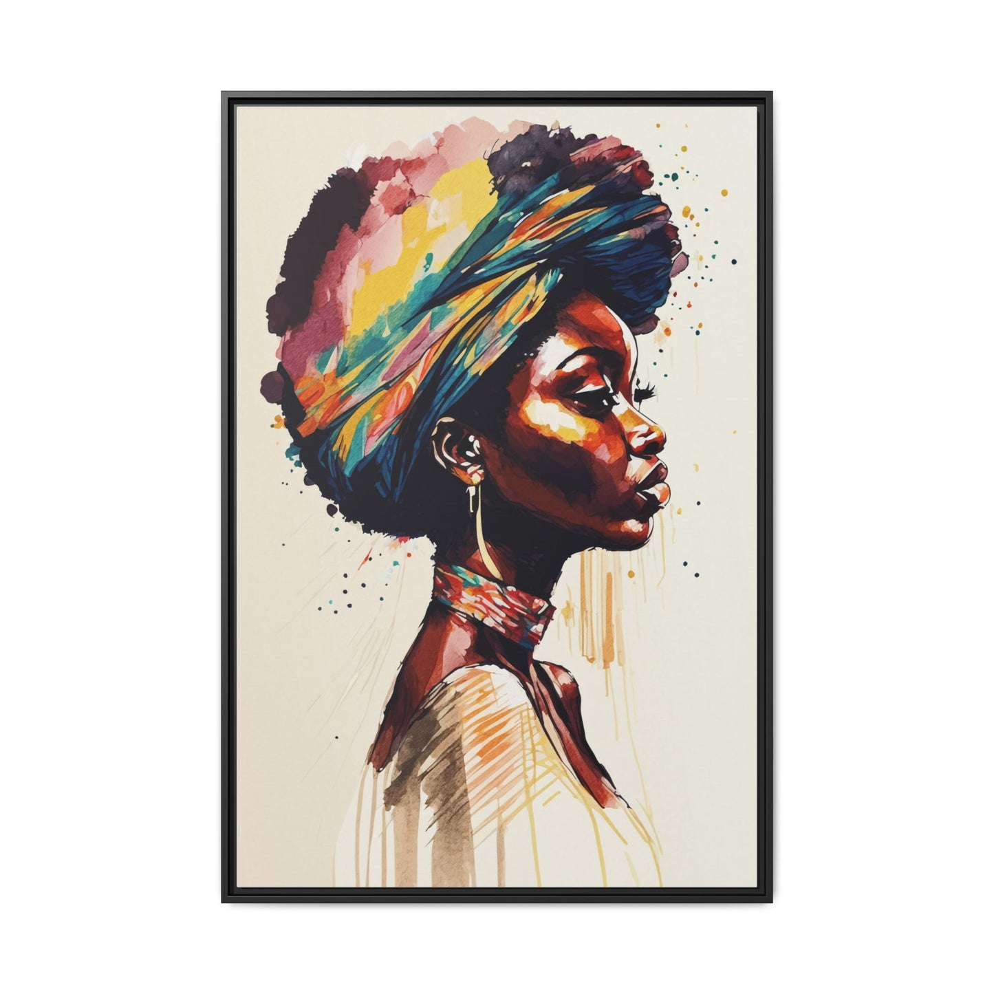 Zamani Bloom Matte Canvas Wall Art