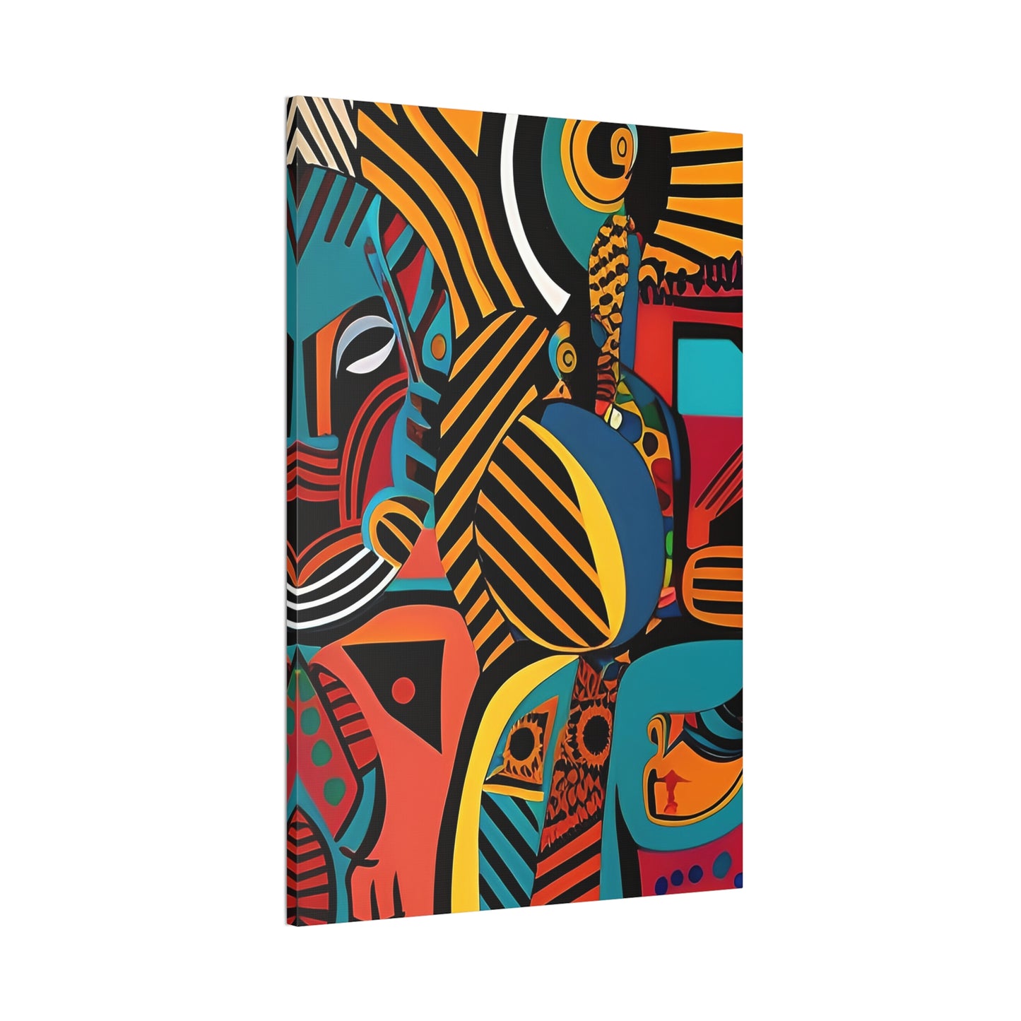 Sankofa Blaze Stretched Canvas Wall Art