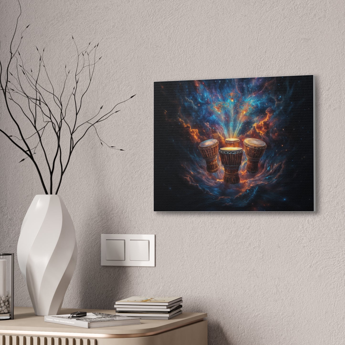 Cosmic Drum Canvas Wall Art