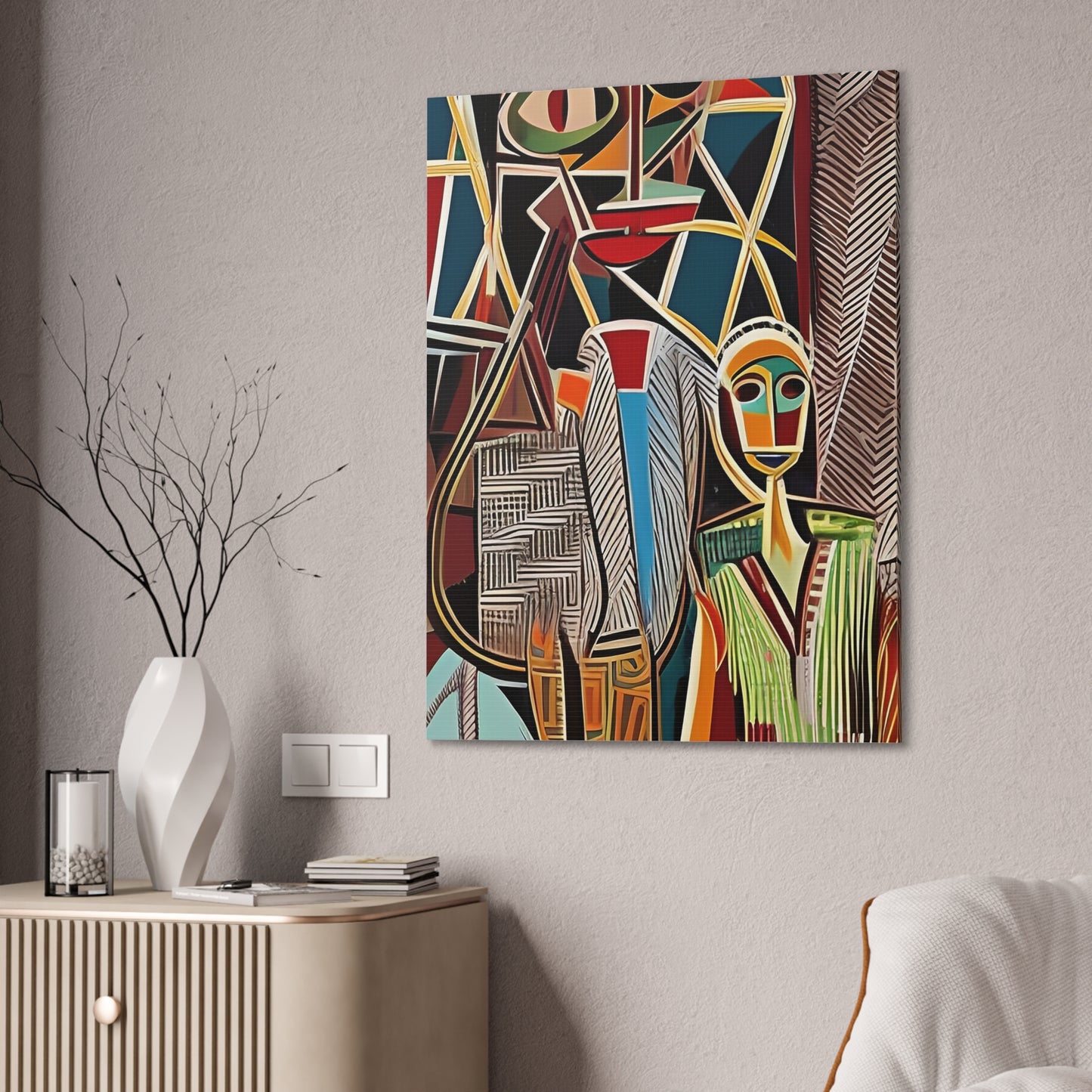 Moya Threads Stretched Canvas Wall Art