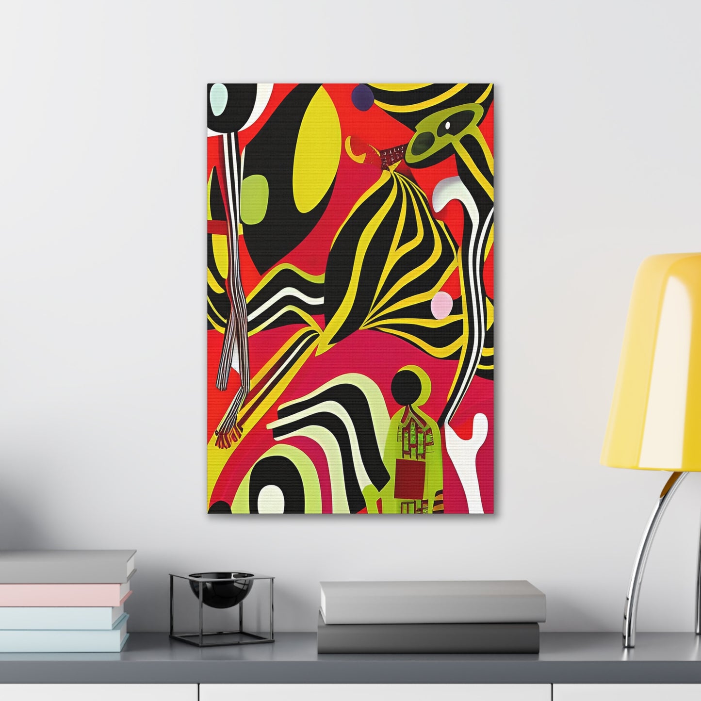 Ngoma Drift Stretched Canvas Wall Art