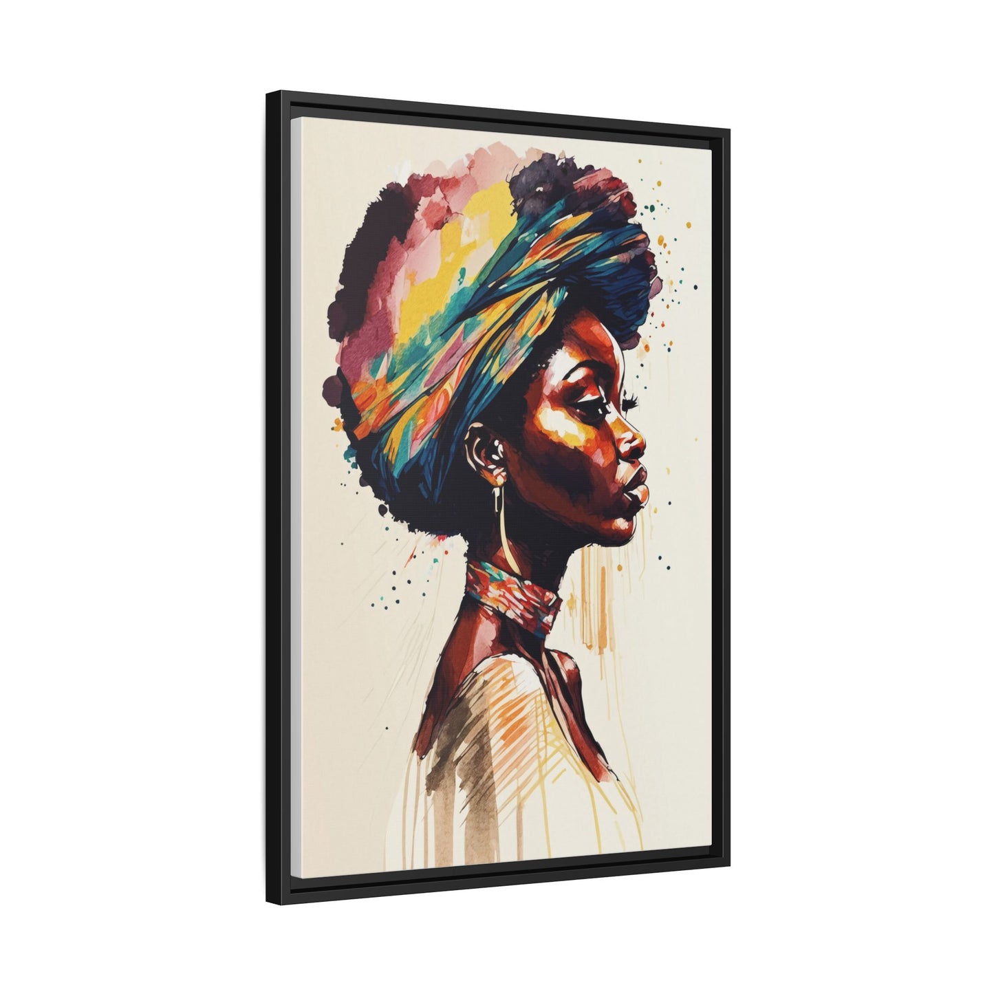 Zamani Bloom Matte Canvas Wall Art