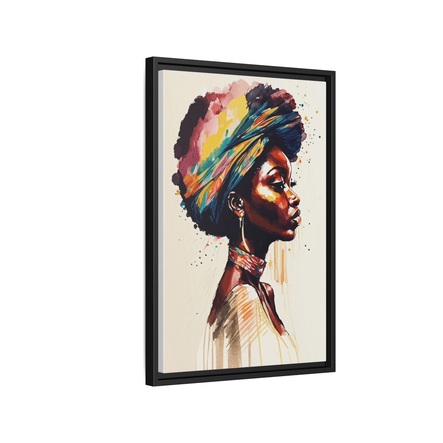 Zamani Bloom Matte Canvas Wall Art