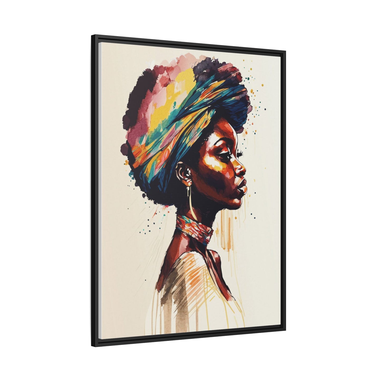 Zamani Bloom Matte Canvas Wall Art
