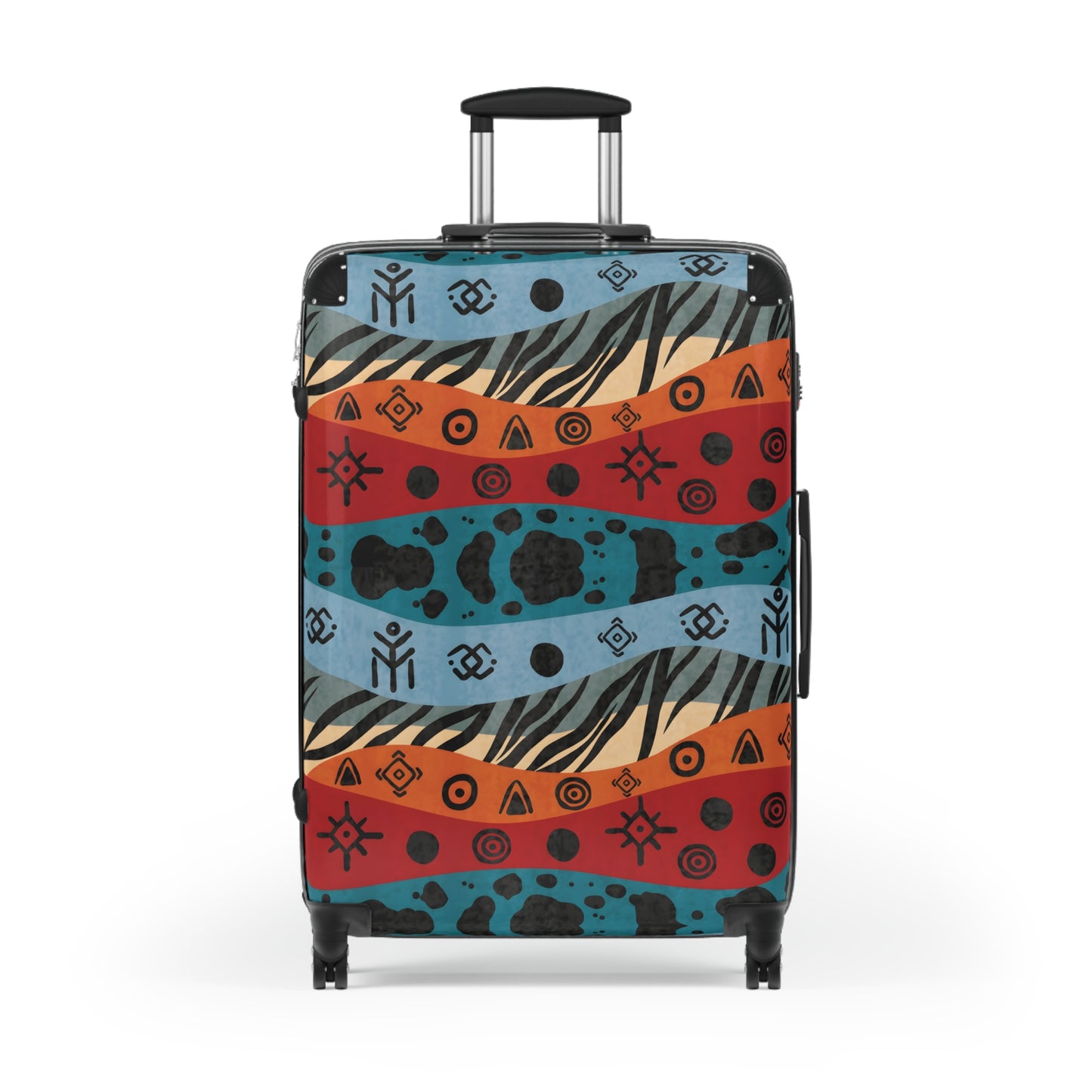 Patterned Continent Suitcase